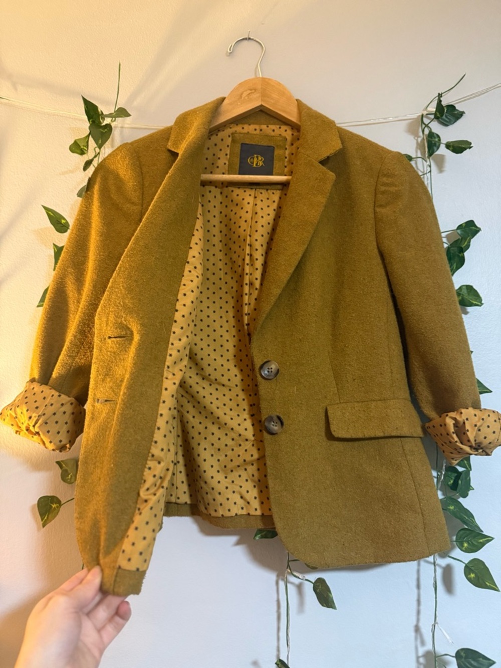 Vintage Wool Womens Blazer Lightweight Jacket - Picture 1 of 5